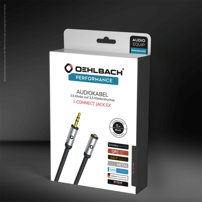 Oehlbach i-Connect Jack EX 3.5mm kuulokejatkojohto